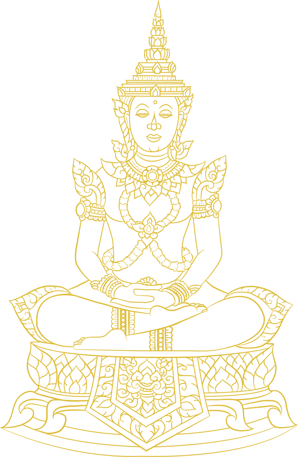 Emerald Buddha in the laos